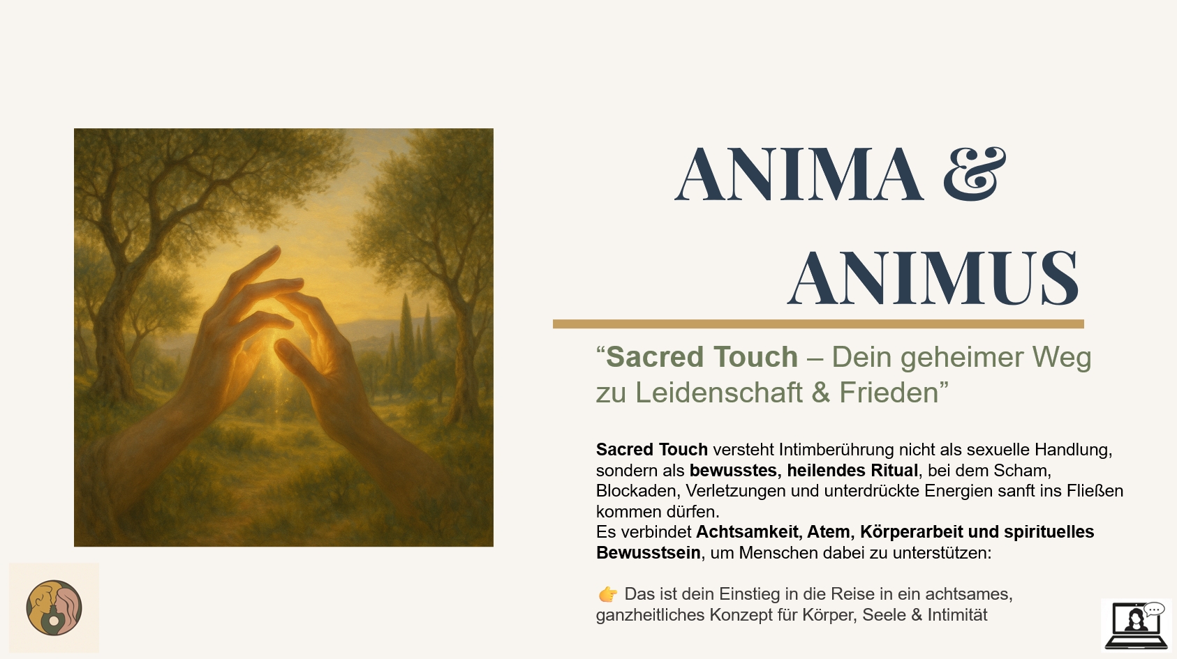 ANIMA & ANIMUS – Sacred Touch: Dein geheimer Weg zu Leidenschaft & Frieden“